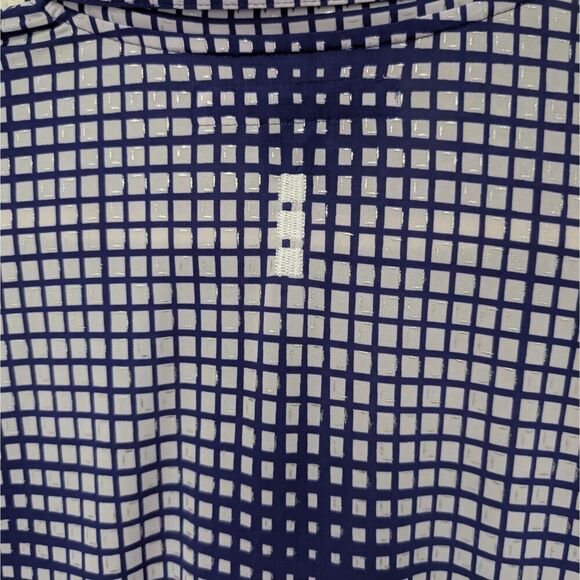 JAMIE SADOCK Womens Golf Shirt Silver Stud Snaps Top Polo Size Large - Picture 6 of 6